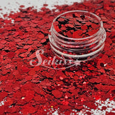 Red Dress Metallic Chunky Glitter - Red Glitter